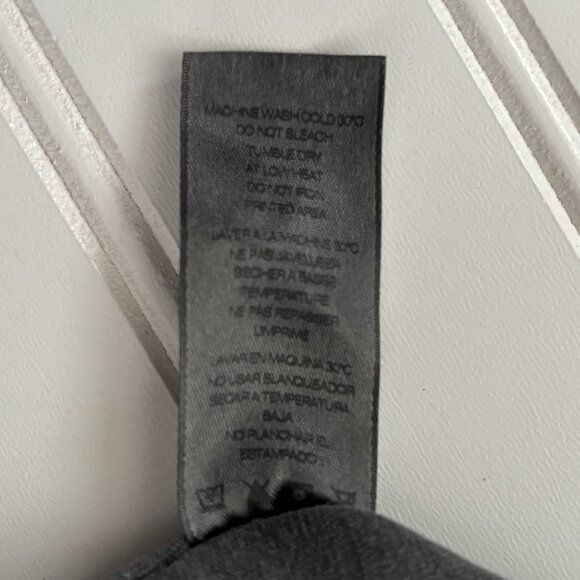 Anthropologie Sundry Shirred Mini Dress (Size M) Grey Long Sleeve Tight Fitted - Picture 11 of 12